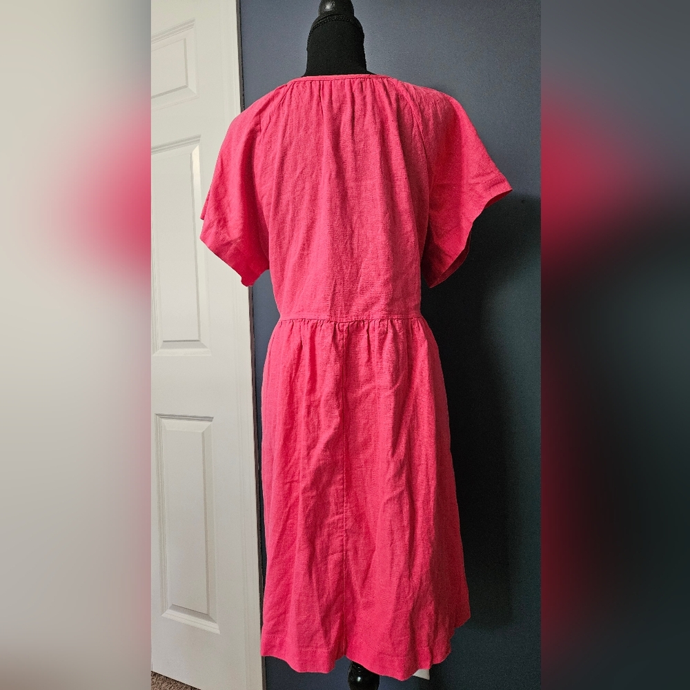 Universal Thread Hot Pink Mini Dress with V-Neck - Picture 2 of 9